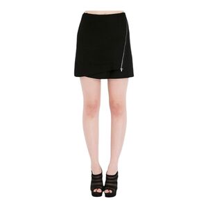 GAP Black Mini Skirt with Zipper Accent
